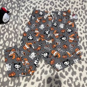 Hello kitty Halloween gray pajama pants NWT size medium